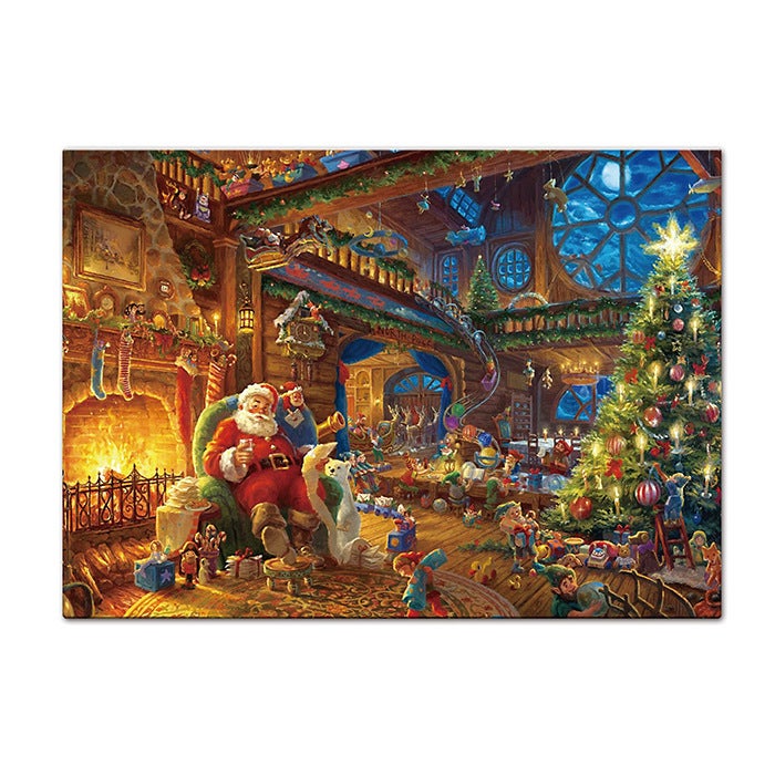 Christmas Puzzle 24 Grids Blind Box 1008 Countdown Puzzle Paper Adult Toy 3-6 Splicing - Image 3